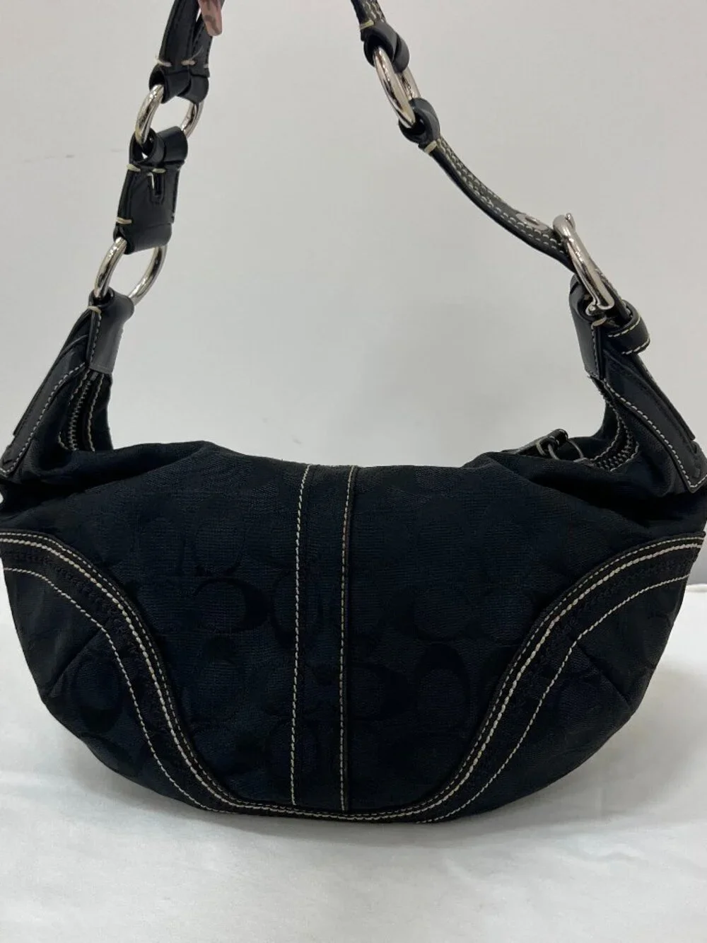 Coach Black Hobo Crescent Shoulder Bag in Style 10600
